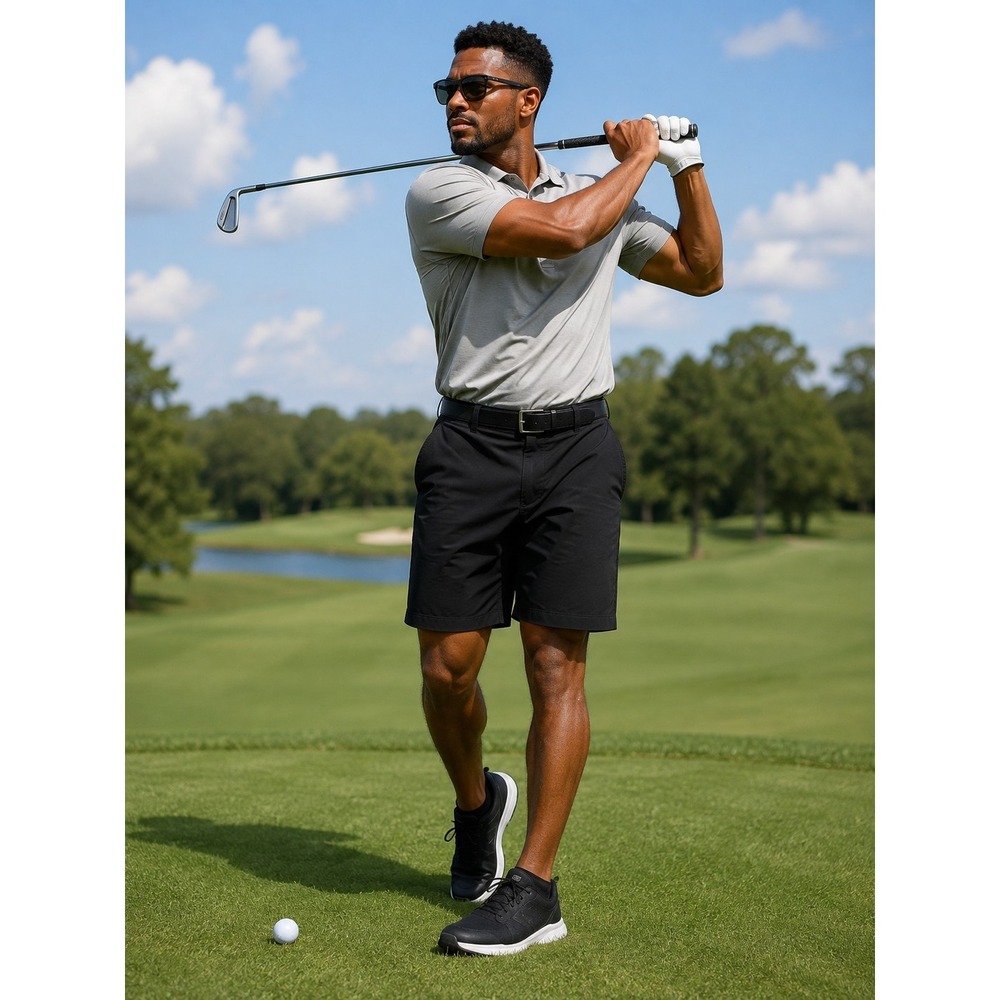 FootJoy Men's Size 40 Black Performance Lightweight Golf Shorts